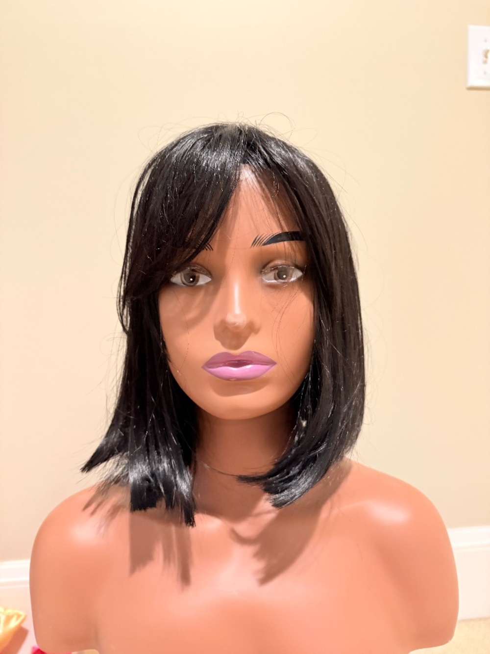 HUMAN HAIR 10" half wig bob